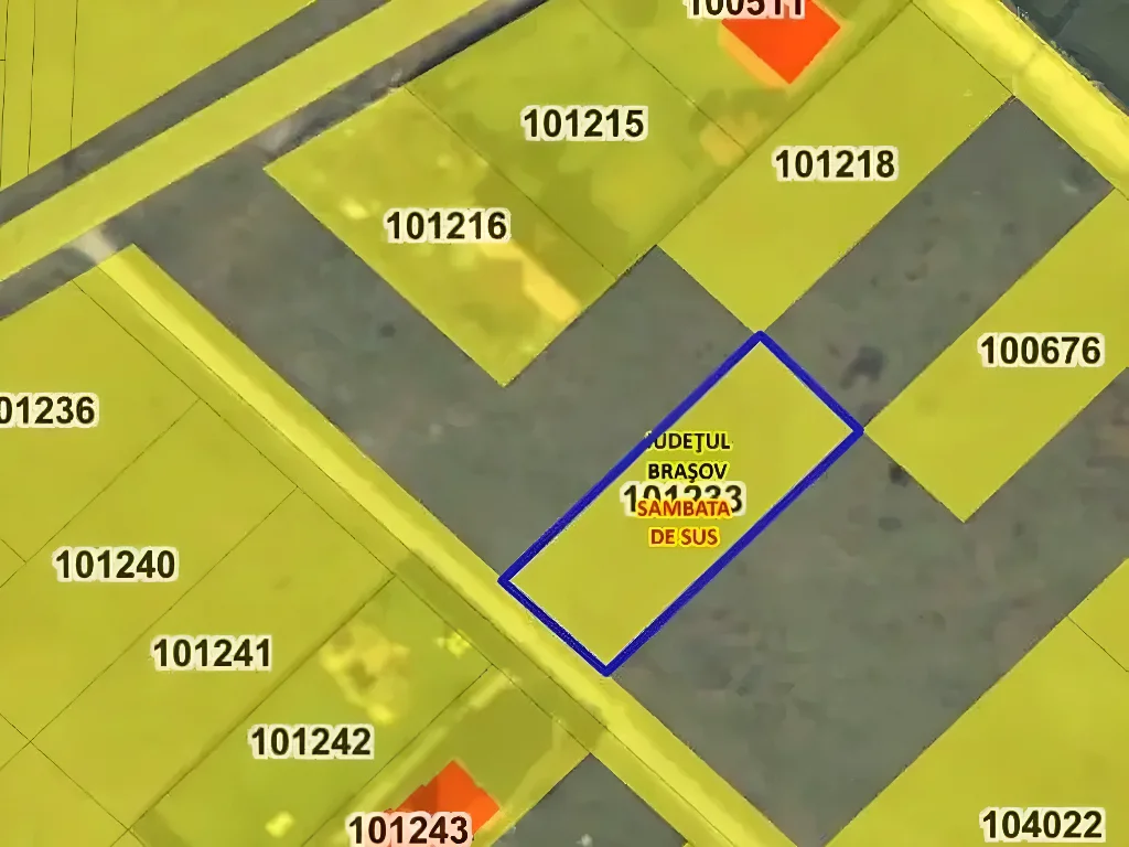 Hartă satelit teren vânzare cumpărare Sâmbăta de Sus Brașov